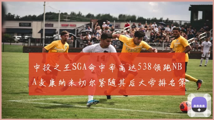 中投之王SGA命中率高达538领跑NBA麦康纳米切尔紧随其后大帝排名第七